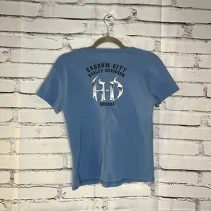 Harley-Davidson Vintage 2004 Y2K Blue Short Sleeve Tee Graphic T Shirt SZ M Bike thumbnail 9