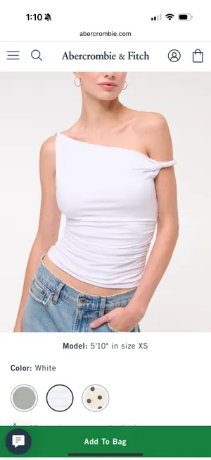 Abercrombie Asymmetrical Top One-Shoulder thumbnail 3