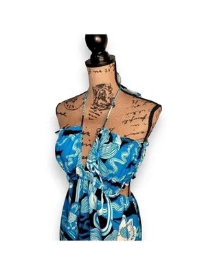 Future Collective with Alani Noelle Strappy Neck Cut Out Dress Women’s Size S thumbnail 4