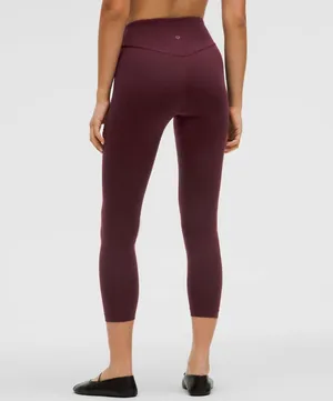 Lululemon Plum Purple Wunder Under High Rise Tights Cropped Ankle Women's size 4 thumbnail 2