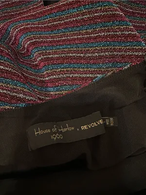 House of Harlow 1960 x Revolve Metallic Striped Dress Evening Cocktail Party thumbnail 5