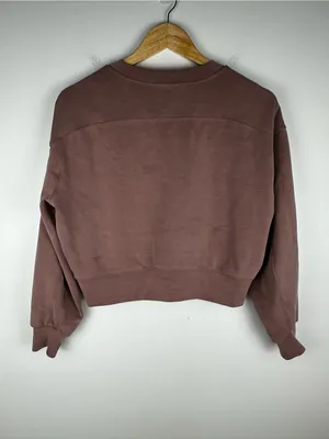 Lululemon Softstreme Perfectly‎ Oversized Cropped Crew Pink Women’s Sz 0 thumbnail 7