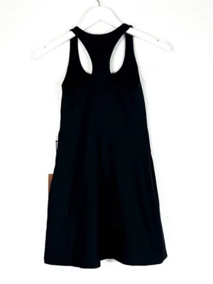 NWT Girlfriend Collective athletic dress black Paloma built in shorts SZ XS NEW thumbnail 4