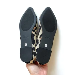 Mia Ballerina Pointed Stretch Flats Animal Print Tan Size 6 NEW thumbnail 8
