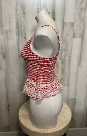 Sim & Sam Red And White Tank Top thumbnail 2