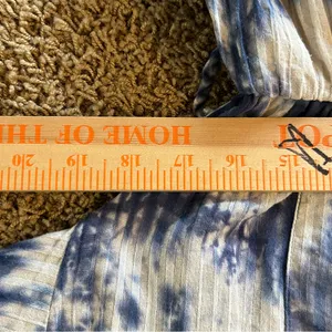 Line & Dot Women's Long Sleeve Maxi Dress Tie dye Small‎ Blue White thumbnail 11