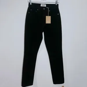 Reformation Julia High Rise Cigarette‎ Jean Black Ripped Knee Size 24 90s Sporty thumbnail 2
