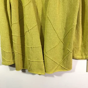 Beyond Threads Green Knit Open Front Sweater Size M thumbnail 3