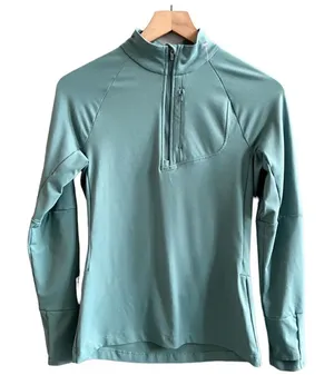 Merrell SelectWick 1/4 Zip Pullover Running Jacket Long Sleeve Shirt Sage Green thumbnail 1