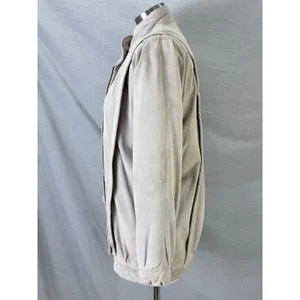Vintage Gallery Beige Suede Jacket Womens L 80s 90s‎ Leather Coat Fall Autumn thumbnail 8