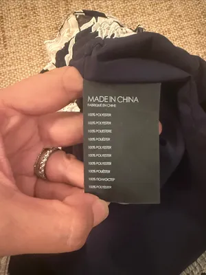 Club Monaco Katya Floral Pleated Short Navy Cream Size 10 thumbnail 6