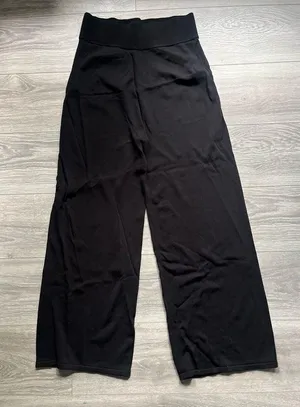 & Other Stories Black Pull On Wide Leg Pants Elastic Waist Size M Classic Casual thumbnail 1