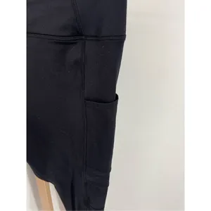 PINK Victoria's Secret Active Crop Leggings Pockets Size Large Black thumbnail 5
