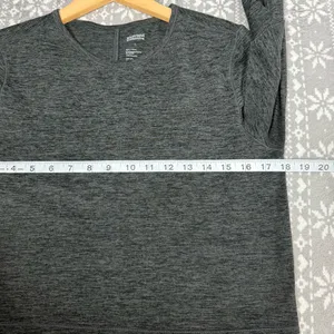 Girlfriend Collective‎ ReSet Cropped Long Sleeve Workout Top Gray LG Activewear thumbnail 7