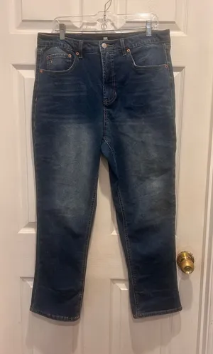 Frye Womens High Rise Straight Leg Blue Jeans Size 10/30 Medium Wash‎ Stretch thumbnail 1
