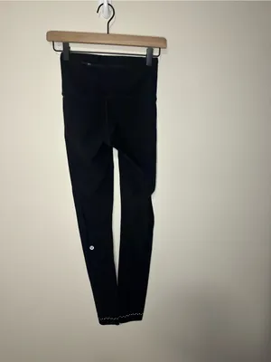 Lululemon Zoned In Tight *27" Black reflective detail cutouts size 4 W5BBNS thumbnail 10