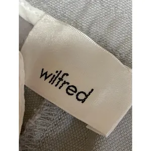 Aritzia Wilfred Gray Linen Drawstring Pleated Mid Rise Casual Sweat Shorts Sz 4 thumbnail 5