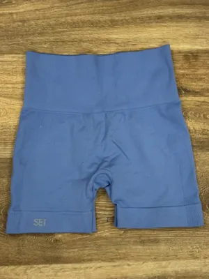 SET Active Blue Biker Athletic Shorts Women’s Small thumbnail 3