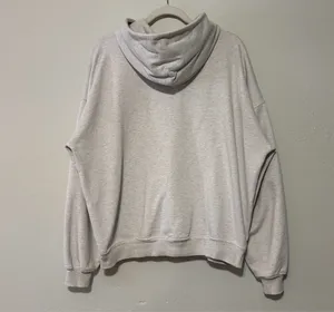 Gymshark Rest Day Hoodie Light Grey White Marl thumbnail 4