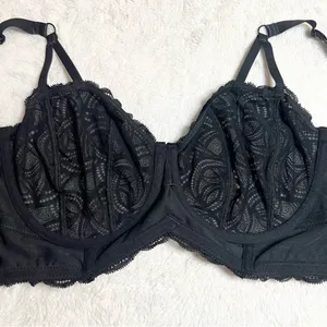 Torrid Curve Black Lace Underwire Longline Bralette Size 2X thumbnail 10
