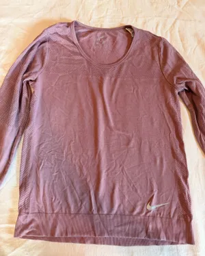 Nike Dri-FIT Seamless Long Sleeve Running Top Mauve Purple Women’s Small thumbnail 1