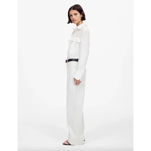 Madewell Low Slung Baggy Jeans Grey Railroad Stripe White Cream Rigid US 30 NWT thumbnail 3