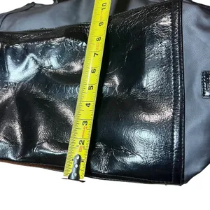 Victoria's Secret Duffle Bag Womens Large Black Nylon Leopard Lining Travel thumbnail 7