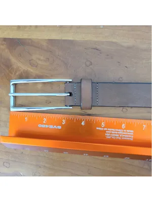 Gap Long Buckle Brown Leather Belt thumbnail 3