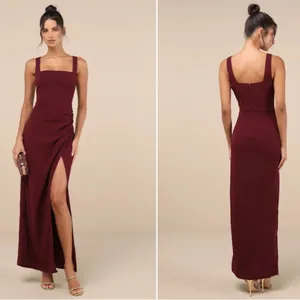 LULUS Sexy Prom Wedding Bridesmaid Romantic Flowy Elegant Chiffon Maxi Dress thumbnail 5