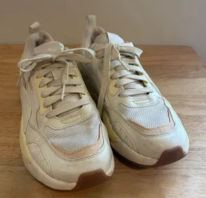 Puma X-Ray 2 Square Sneakers Cream Off White Pink Women's Tennis Shoes 8.5‎ thumbnail 1