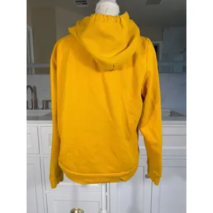 PINK Victoria's Secret Hoodie Women Large Yellow Full Zip Logo Sweatshirt thumbnail 5