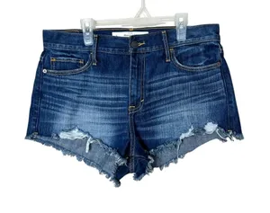 Abercrombie &‎ Fitch Distressed Jeans Shorts Size 8 thumbnail 1