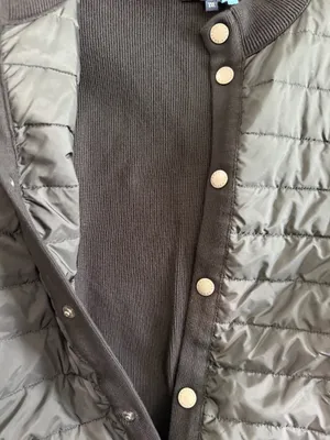 Barbour International Men’s XXL Black Quilted Knit Vest Snap Front thumbnail 5