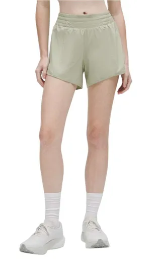 Lululemon Hotty Hot High-Rise Lined Short 4" Fog Green thumbnail 1