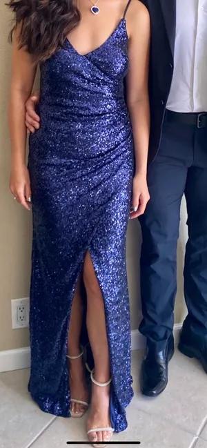 Windsor Blue Sequin Gown thumbnail 7