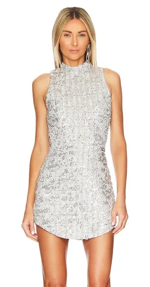 Amanda Uprichard Marshall Dress in Stellar thumbnail 1