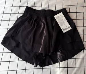 Woman’s Black Lululemon Shake It Out High-rise Shorts, Length 2.5”, Size XS NWT. thumbnail 1