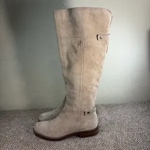 Sarto by Franco Sarto Coley Knee High Riding Boot Sz 7M Suede Leather Boho Party thumbnail 4