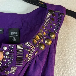 New York & Co. Purple Sleeveless tunic SZ:XL thumbnail 6