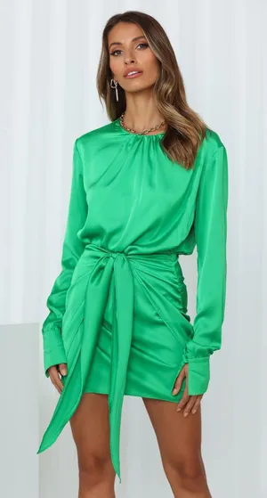 Hello Molly SWIFT AND CLEAN DRESS GREEN by SweetPot The Label thumbnail 1