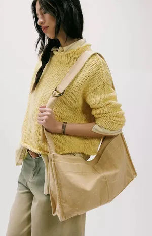 NWT Free People Camp Crush Sling Bag ~ Neutral / Yellow-ish 💛💛💛SOLD OUT! thumbnail 1