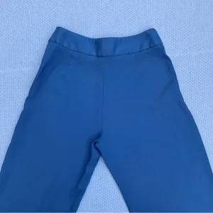 Zara High-Rise Wide-Leg Pants in Deep Blue thumbnail 6