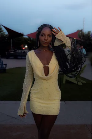 Oh Polly Embellished Long Sleeve Dress thumbnail 5