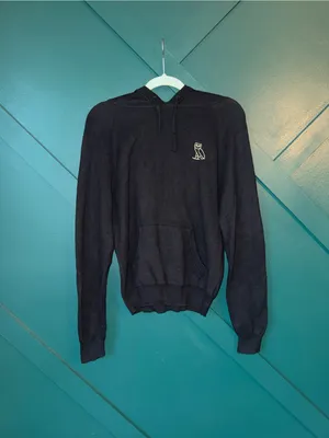 OVO Women Knit Hoodie Cotten Cashmere Blend Pullover Owl Size M thumbnail 2