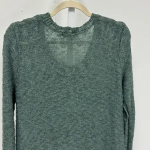 Pink Republic Dried Sage Green Lace Trim Knit Sweater PF522547SK-112 Large thumbnail 6
