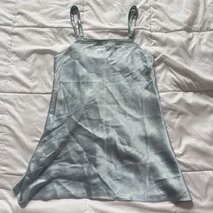 Vintage 90s Chemise Slip Womens Medium‎ Blue Coquette Feminine Dainty Princess thumbnail 1
