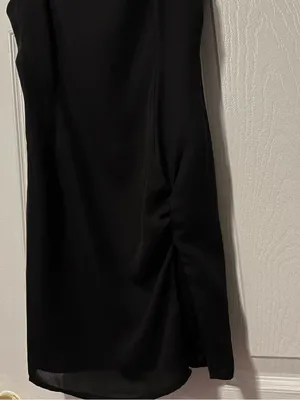 Superdown Revolve Syrus Slit Mini Dress Black Size M Ruched thumbnail 4