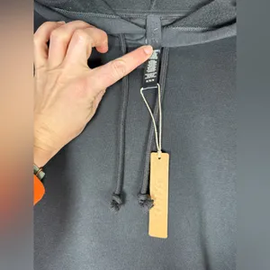 NWT SKIMS Fleece Lounge Relaxed Zip Up Hoodie Onyx Black Sweatshirt Medium $98 thumbnail 6