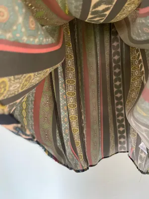 Anthropologie Eri + Ali Scarf Printed A-line Midi Skirt thumbnail 3