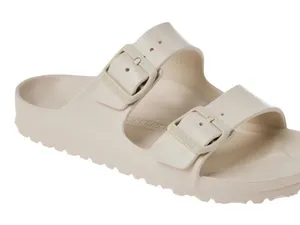 Birkenstock Arizona EVA Sandals Beige White Waterproof Slides EU 37 US 6-6.5 thumbnail 1